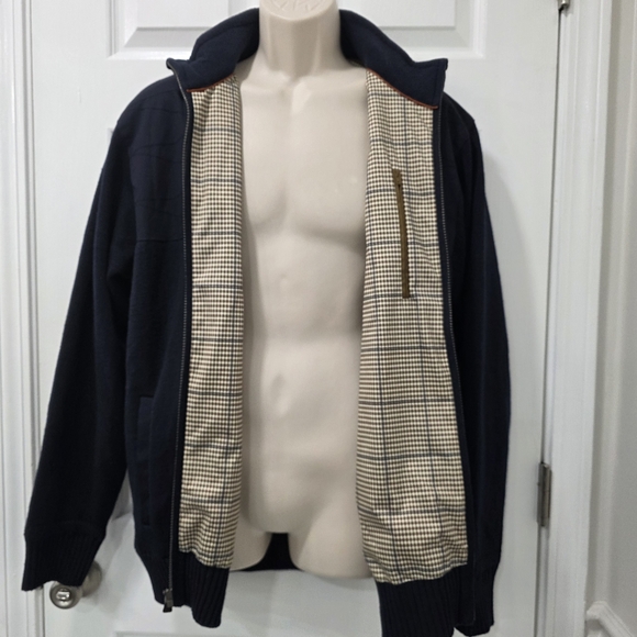 Orvis Ultimate Foul-Weather Shooting Full-Zip Sweater Navy Blue Size L - Picture 4 of 16